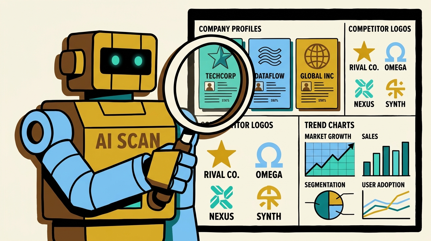 插圖:員工以自然語言詢問 AI 公司知識,AI 引用正確文件回覆