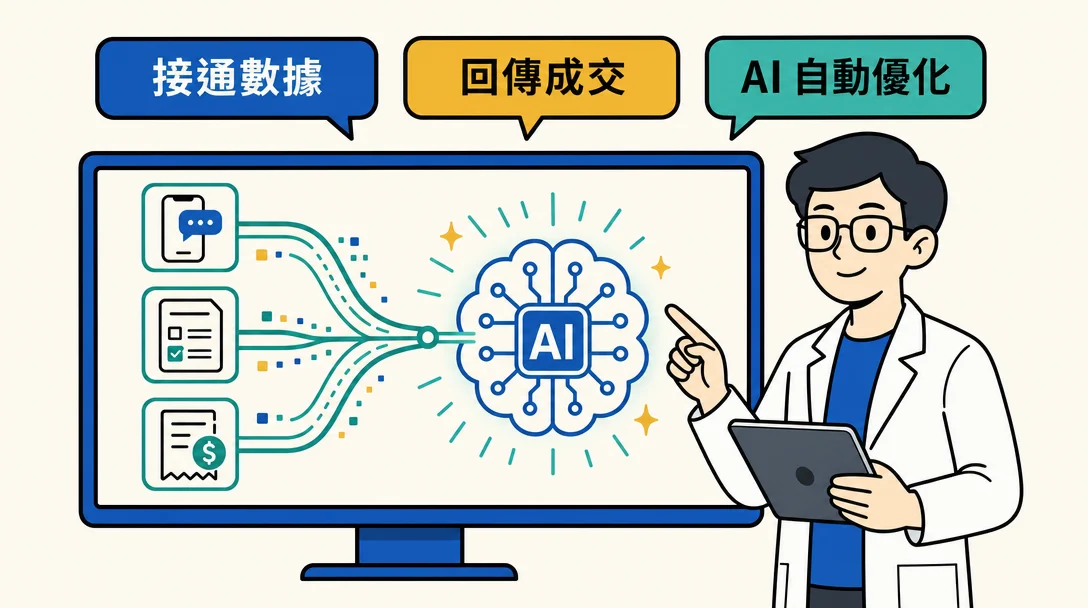 数据科学家把 WhatsApp 讯息、表单与成交纪录接入 AI,由 AI 自动优化